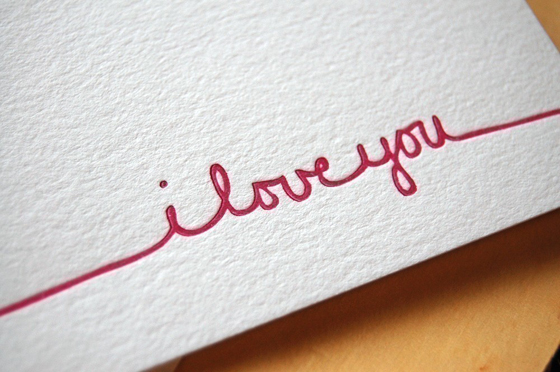 Valentine`s Day letterpress stationery 5